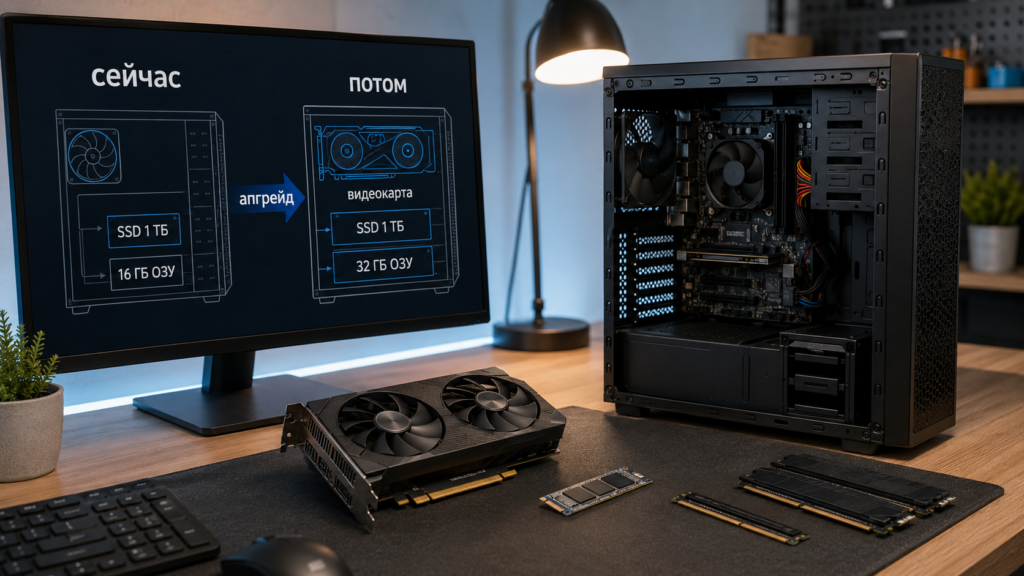 апгрейд ПК за 30к с видеокартой оперативной памятью и SSD
