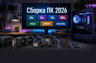 сборка ПК в 2026 году лучшие конфигурации от 30к до 100к