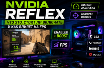 Nvidia Reflex в играх для низкой задержки, быстрого отклика и настройки FPS