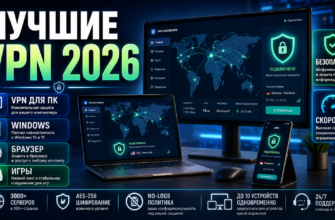 лучшие VPN 2026 для ПК, Windows, браузера, игр и смартфона с картой серверов, защитой, безопасностью и высокой скоростью соединения