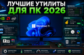 лучшие утилиты для ПК 2026 года для Windows 11, драйверов, SSD, температуры, очистки, скриншотов, архивации, FPS и удаления программ
