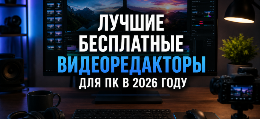 бесплатный видеоредактор для ПК и Windows в 2026 году