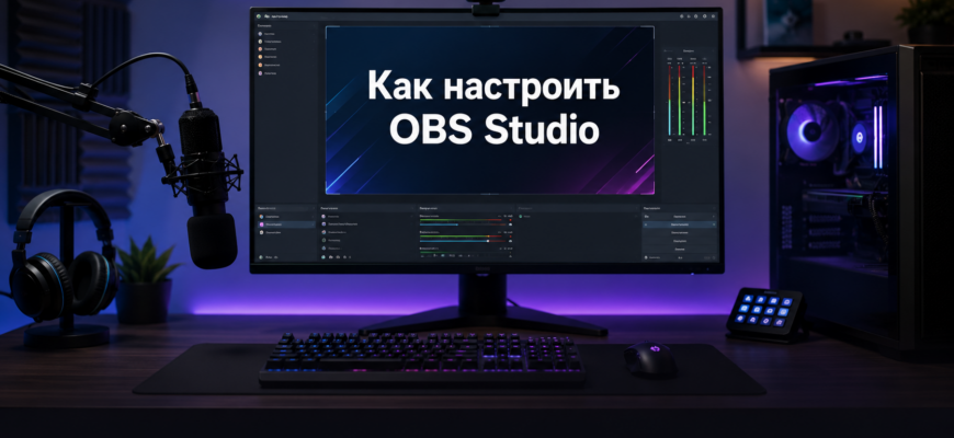 как настроить OBS Studio для стрима и записи экрана на ПК