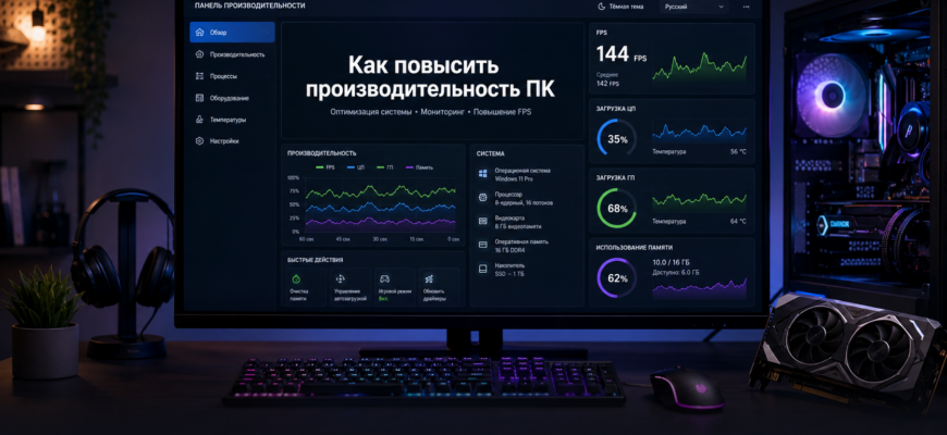 производительность ПК в Windows 11 и играх