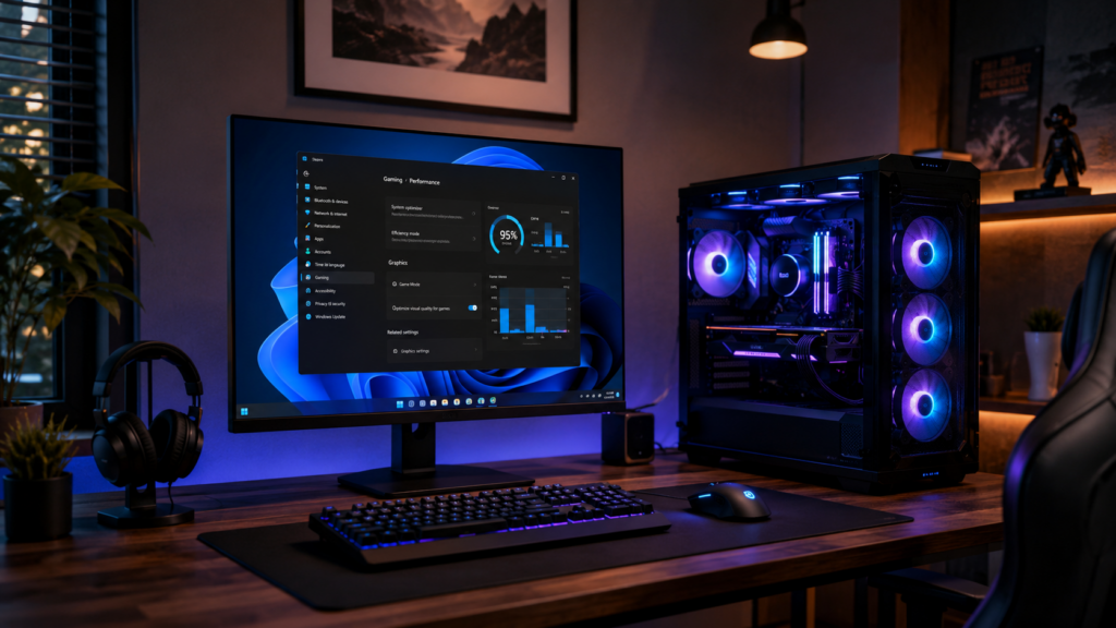 настройка Windows 11 для игр на ПК с RGB-подсветкой и параметрами производительности