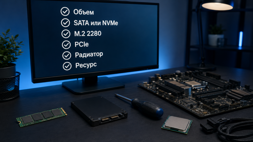 Чек-лист покупки SSD для Windows, игр и апгрейда ПК