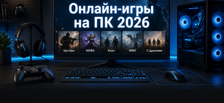 Подборка лучших онлайн-игр на ПК 2026 по жанрам