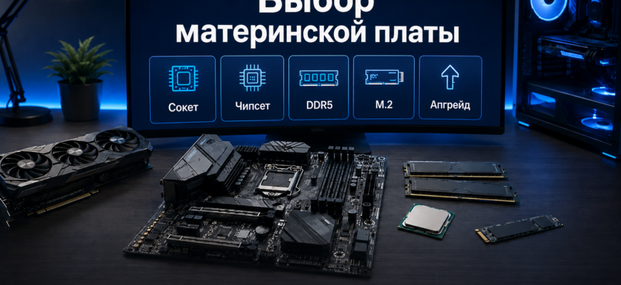 Какую материнскую плату выбрать для ПК под процессор, память и апгрейд